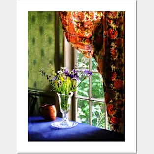 Vase of Flowers and Mug by Window Posters and Art